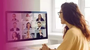 a women having a videoconference 
